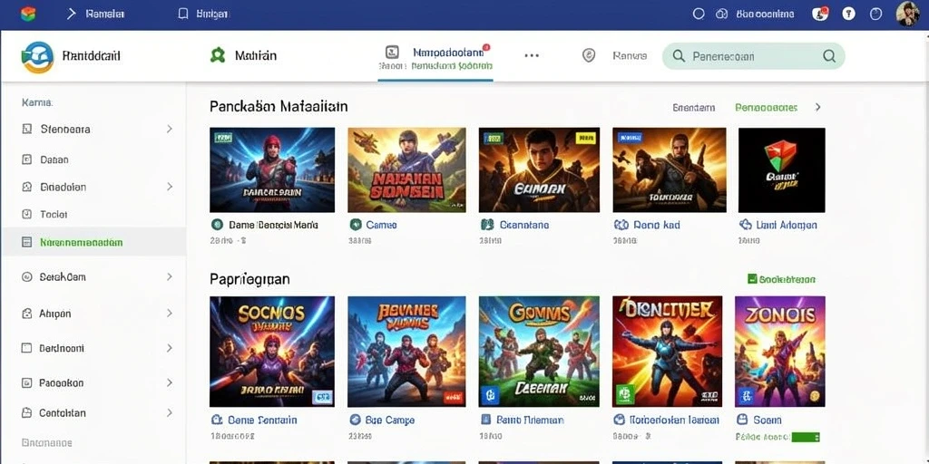 Tangkapan layar menampilkan dunia fantasi yang kaya.