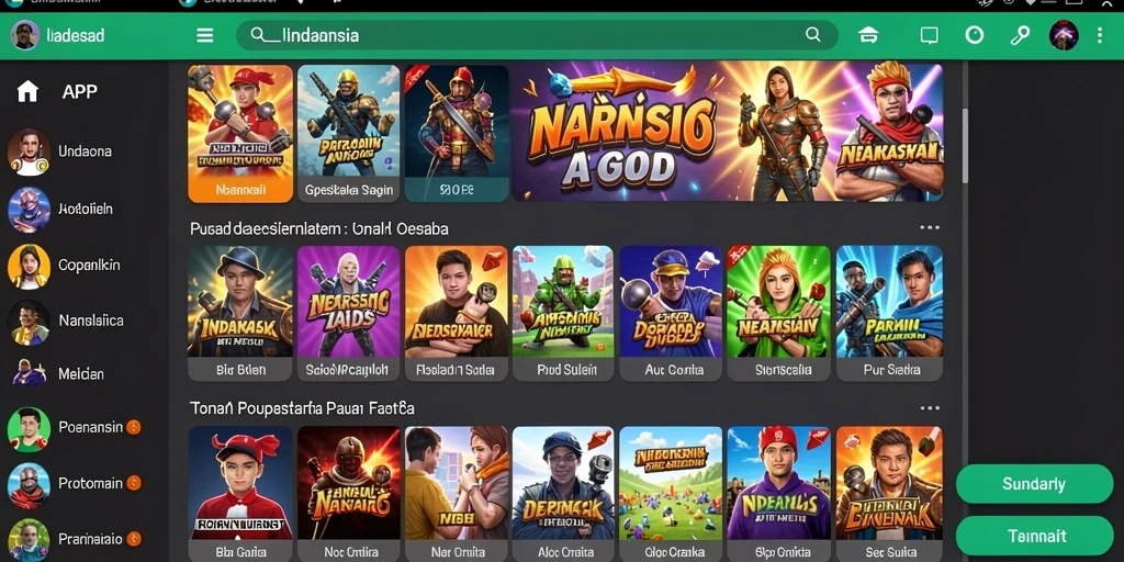 Tangkapan layar menampilkan grafik yang memukau.
