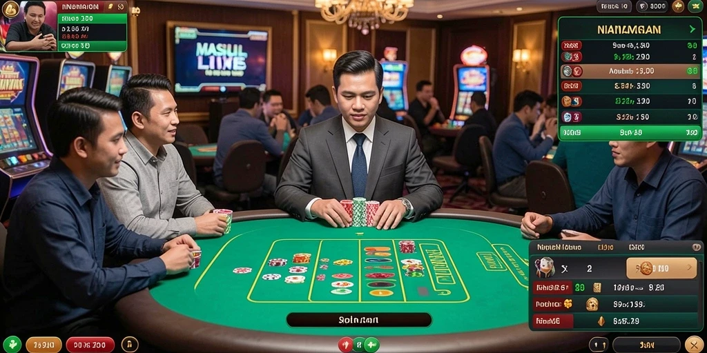 Tampilan utama permainan yang memukau.