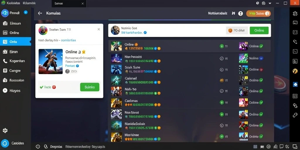 Screenshot menunjukkan layar permainan utama dengan grafik yang menarik.