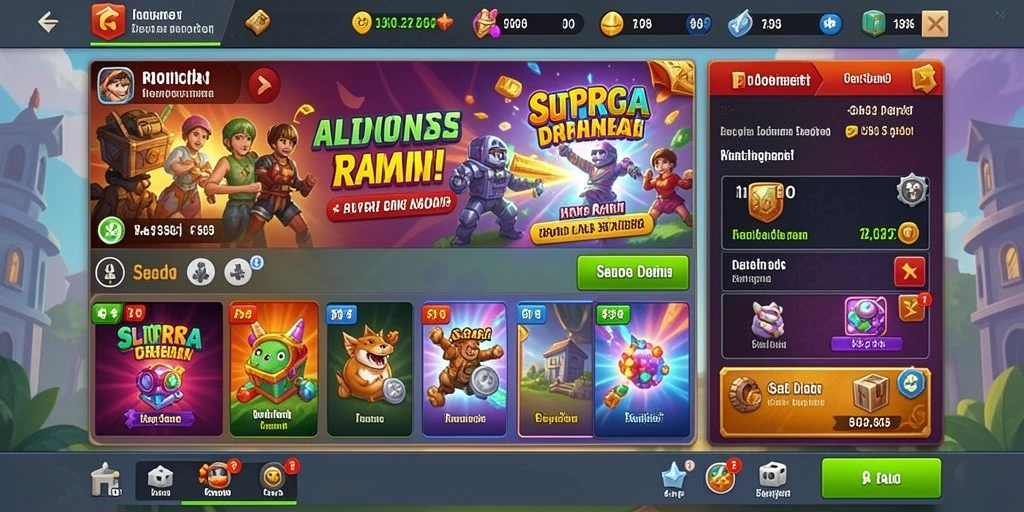Screenshot menunjukkan fitur misi yang menarik.